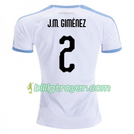 Billige Fotballdrakter Uruguay Jose Gimenez 2 Bortedraktsett 2019 Copa América Kortermet